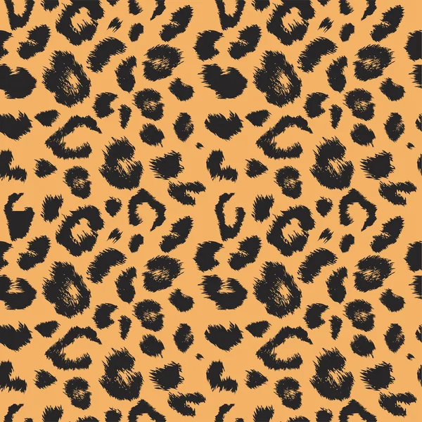 Patrón de textura de piel de leopardo . — Vector de stock