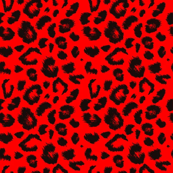 Padrão de textura da pele de leopardo . — Vetor de Stock