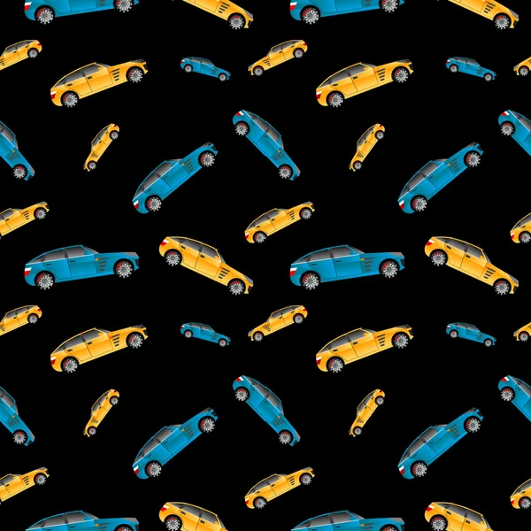 Car pattern on  background — Stock Vector