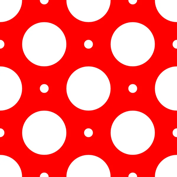 White dots on red background — Stock Vector