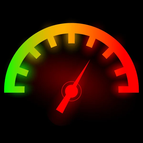 Colored Speedometer icon — Stock Vector