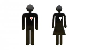 Bir erkek ve bir kadın arasında seviyorum. Alfa kanalı ile video.