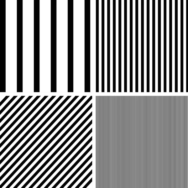 Patterns set of stripes pattern background. — Stock Vector