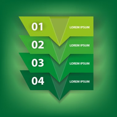Beyaz arka plan üzerinde sayısal infographics illüstrasyon vektör