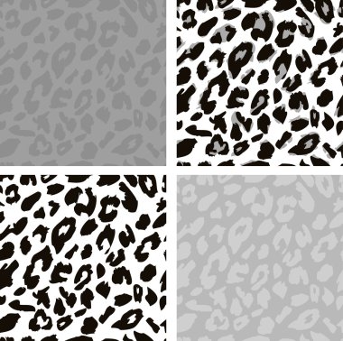 Seamless leopard print pattern. Leopard fur.