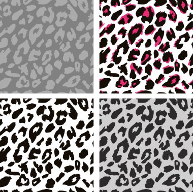 Seamless leopard print pattern. Leopard fur.