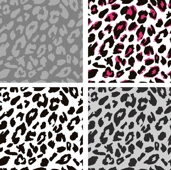 Seamless leopard print pattern. Leopard fur. — ストックベクタ