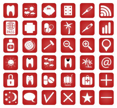 Set of 36 Quality icon. Vector for you design