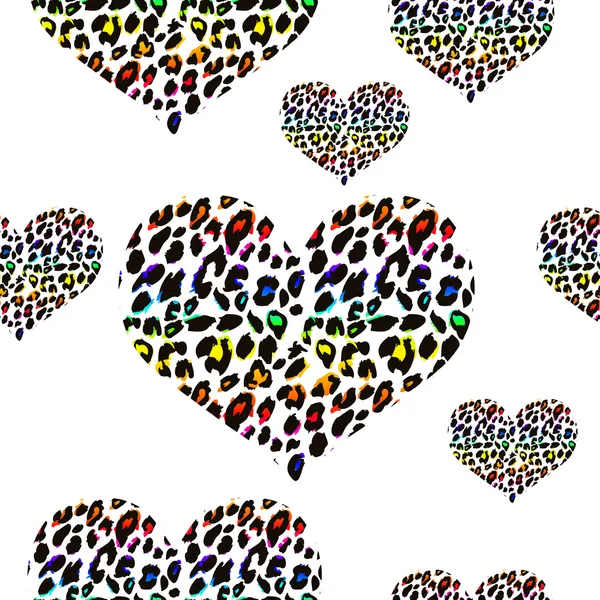 Leopard print pattern. Repeating background — Stock vektor