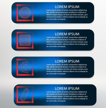 Vektör çizim. Infographic şablon listesi Modern tasarım beyaz arka plan.