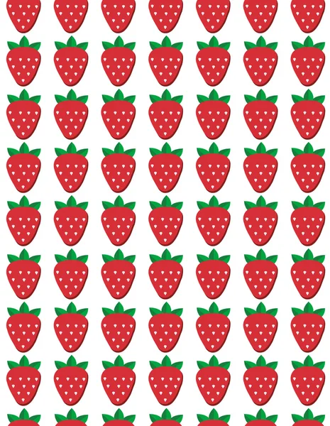 Sömlös vektor strawberry mönster. Design för tapeter, textil, omslagspapper, paketet. — Stock vektor