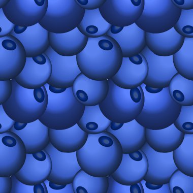 Düz tarzda yaban mersini dikişsiz vektör deseni. Vejetaryen yemek ve restoran menüsü için tasarım şablonu. 