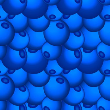 Düz tarzda yaban mersini dikişsiz vektör deseni. Vejetaryen yemek ve restoran menüsü için tasarım şablonu. 