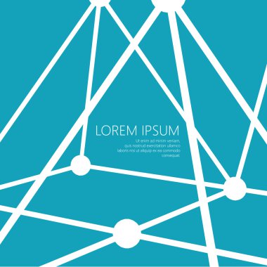 Mesh polygonal background. Scope of lines and dots. Ball of the lines connected to points. Molecular lattice. The structural grid of polygons. Polygonal design style letterhead and brochure.