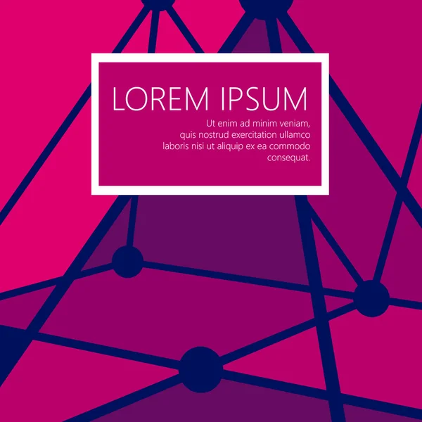 Mesh polygonal background. Scope of lines and dots. Ball of the lines connected to points. Molecular lattice. The structural grid of polygons. Polygonal design style letterhead and brochure. — 스톡 벡터