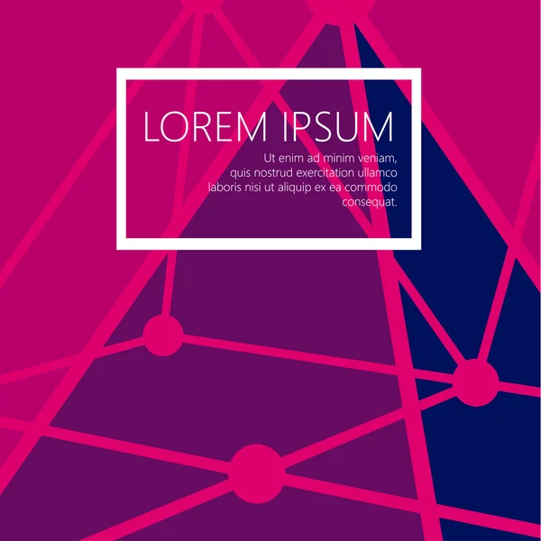 Mesh polygonal background. Scope of lines and dots. Ball of the lines connected to points. Molecular lattice. The structural grid of polygons. Polygonal design style letterhead and brochure. — 스톡 벡터