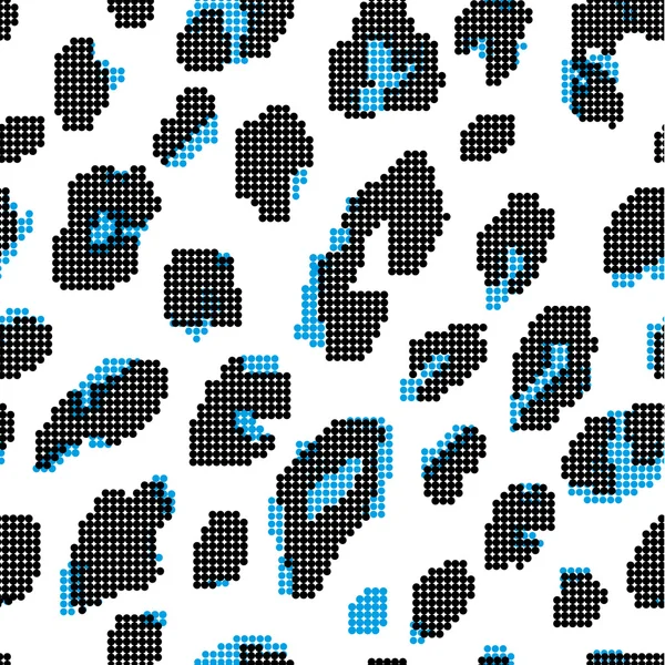 Print fur leopard dots pattern. — Stock Vector