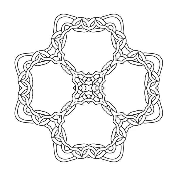Ornamental lace pattern. Abstract ornament. Orient traditional ornament. — Διανυσματικό Αρχείο