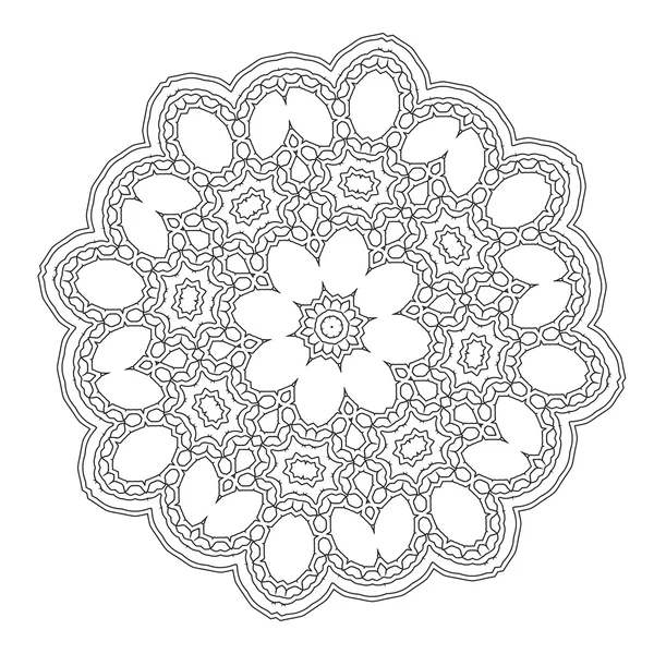 Ornamental lace pattern. Abstract ornament. Orient traditional ornament. — Stockvector