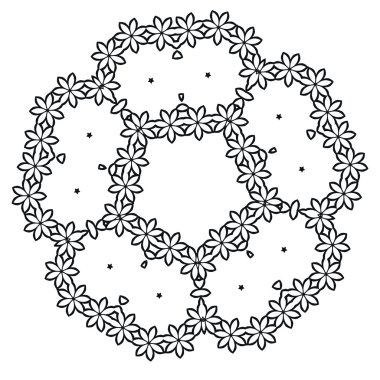 Vektör çizim. Beyaz arka plan üzerinde izole tasarım öğeleri vintage.