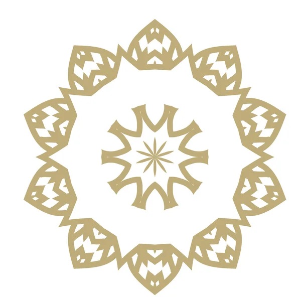 Mandala. Hand drawn ethnic decorative elements. Arabic, Islam,  Indian motifs background. Vector mono line graphic design templates. — ストックベクタ