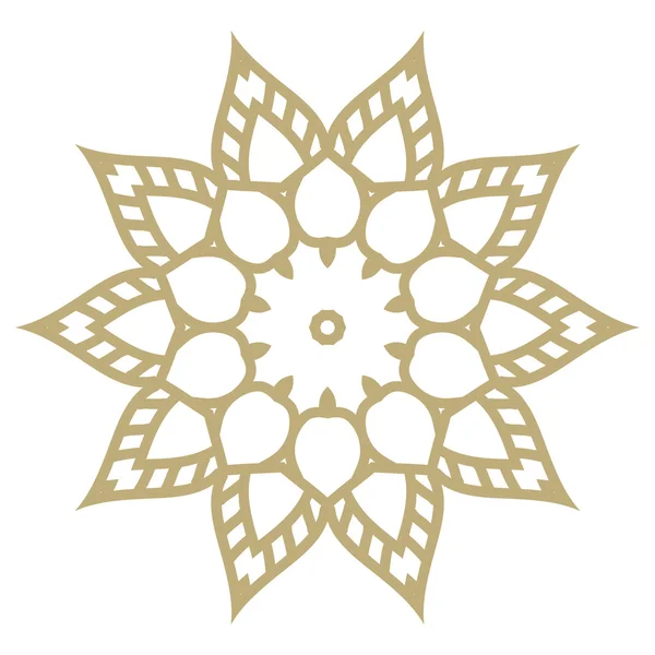Mandala. Hand drawn ethnic decorative elements. Arabic, Islam,  Indian motifs background. Vector mono line graphic design templates. — Stock vektor