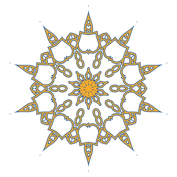 Mandala. Hand drawn ethnic decorative elements. Arabic, Islam,  Indian motifs background. Vector mono line graphic design templates. — Stockvector