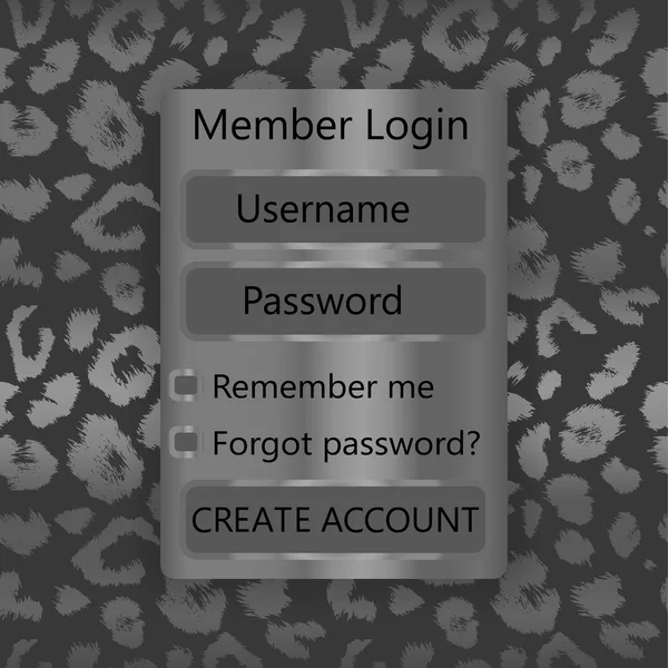 Mobile vector Universal UI Kit form interface for mobile user interface. leopard print background. — 图库矢量图片