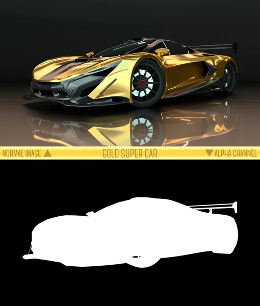 Sports car front view.