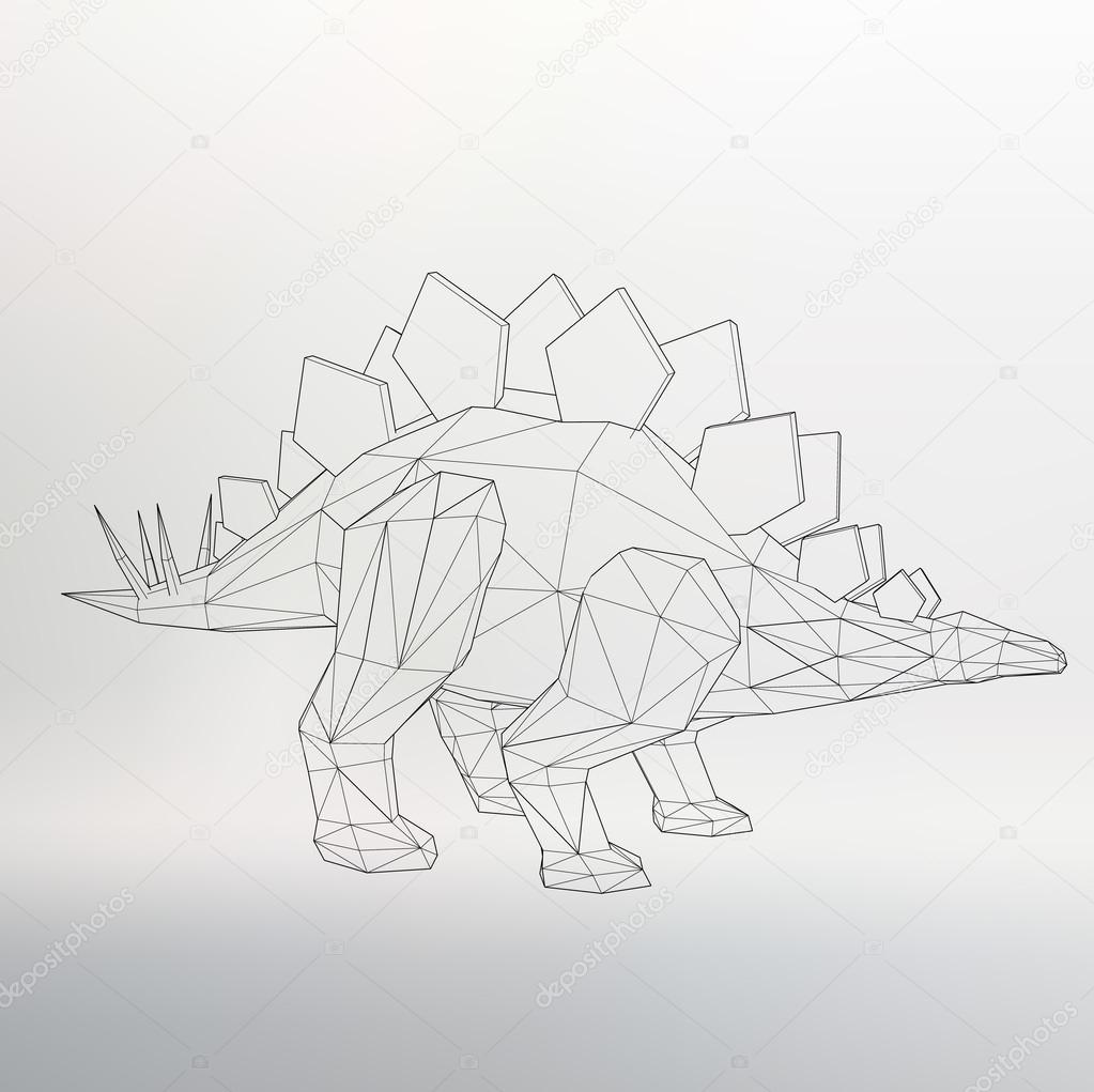 dinosaur with triangle head