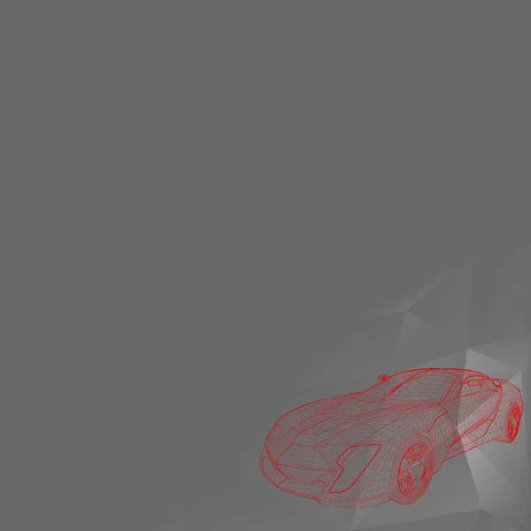 Resumen Concepto creativo vector de fondo del modelo de coche 3d. Iconos vectoriales. Resumen Concepto creativo vector fondo — Vector de stock