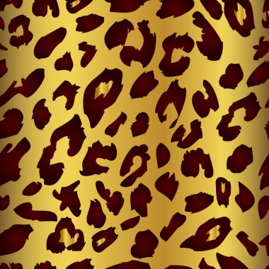 Seamless leopard print pattern. Leopard fur.