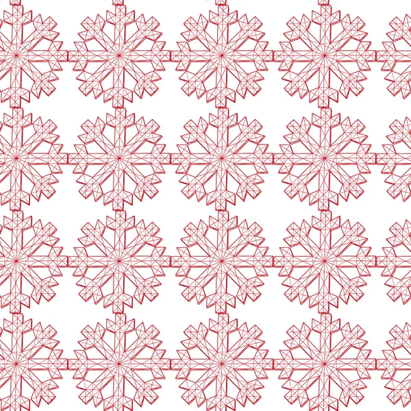 背景クリスマス雪を抽象化します。スノーフレーク パターン ベクトル図. — ストックベクタ