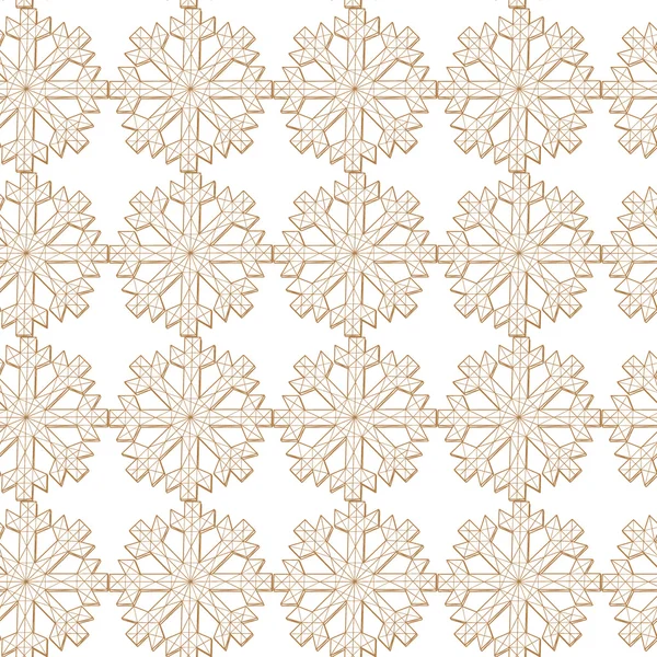 Fondo abstracto copos de nieve de Navidad. Copo de nieve patrón Vector ilustración . — Vector de stock