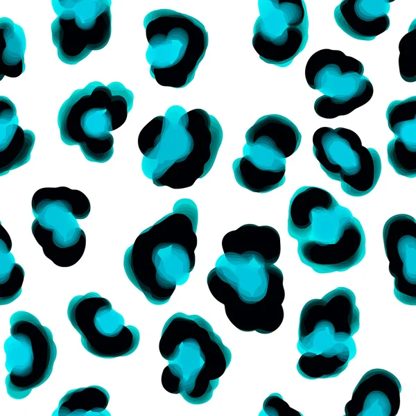 Patrón de impresión de leopardo. Repetir el fondo animal vector sin costuras — Vector de stock