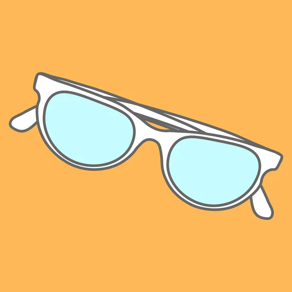 Line icons flat design elements. Modern vector Illustration pictogram of sunglasses. — Stockvector