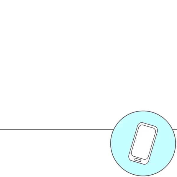 Ilustracja wektorowa streszczenie koncepcja kreatywnych nowoczesny telefon komórkowy. Linia ikon. Piktogram projekt płaski. — Wektor stockowy