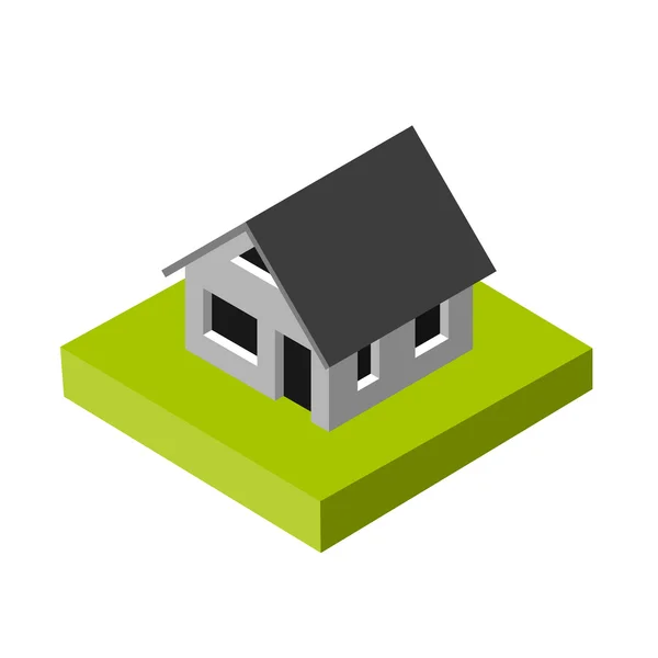 Isometric 3D icon. Pictograms House. Vector illustration eps 10 — Διανυσματικό Αρχείο