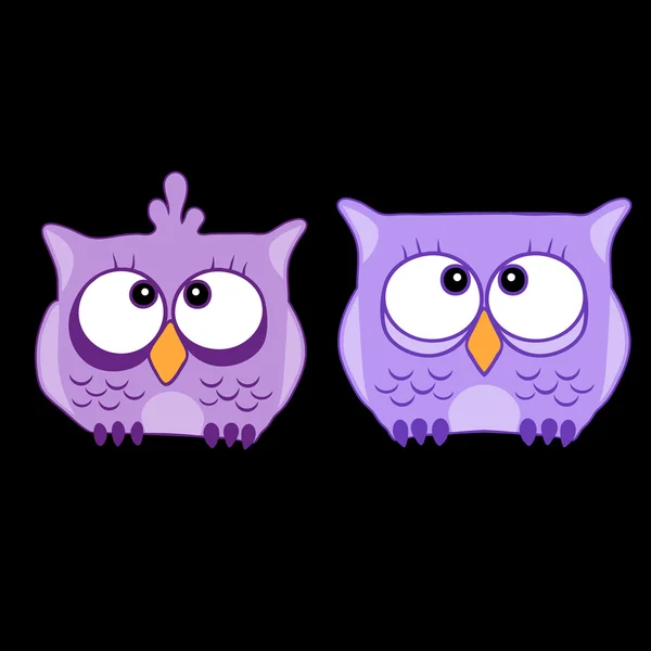 Funny cute animal, owl. Owl vector illustration eps 10 — Stock vektor