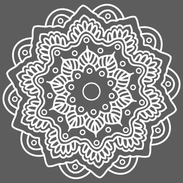 Mandala. Hand drawn ethnic decorative element vector illustration eps 10 for your design. — 图库矢量图片