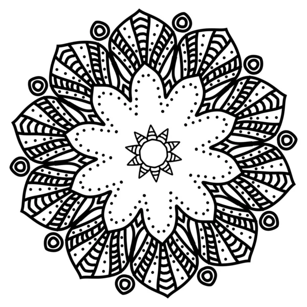 Mandala. Element decorativ etnic desenat manual ilustrație vectorială eps 10 pentru designul dvs. . — Vector de stoc