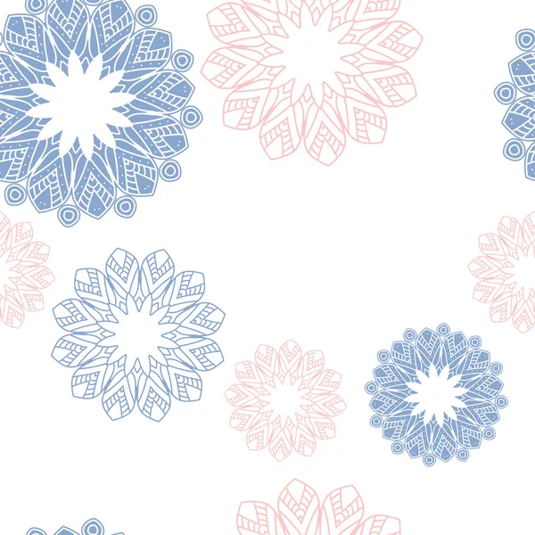 Modèle de mandala. illustration vectorielle de texture décorative ethnique dessinée à la main eps 10 pour votre design . — Image vectorielle