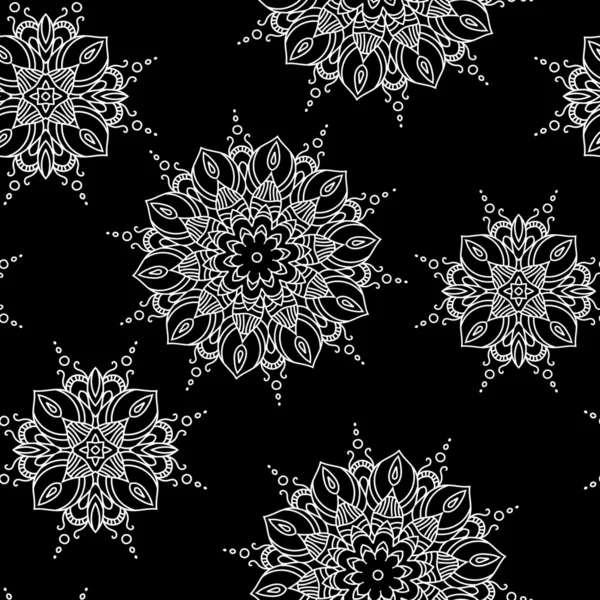 Mandala pattern. Hand drawn ethnic decorative texture vector illustration eps 10 for your design. — ストックベクタ
