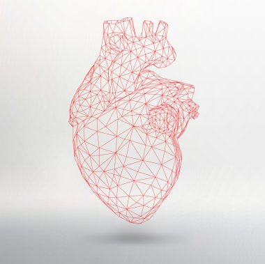 Creative concept Background of the human heart. Vector Illustration eps 10 for your design. clipart