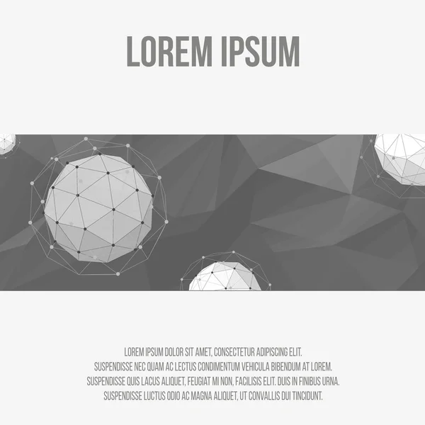 Abstract Creative concept vector background of geometric shapes. Polygonal design style letterhead and brochure for business. Vector Illustration eps 10 for your design. — 스톡 벡터