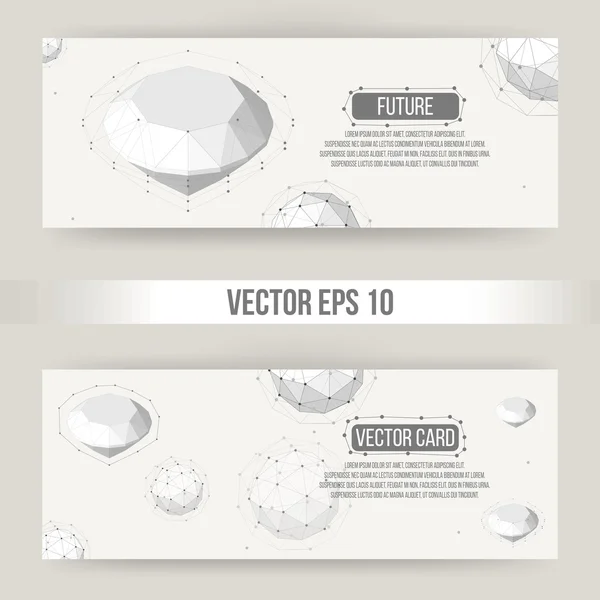 Abstract Creative concept vector background of geometric shapes. Polygonal design style letterhead and brochure for business. Vector Illustration eps 10 for your design. — Διανυσματικό Αρχείο