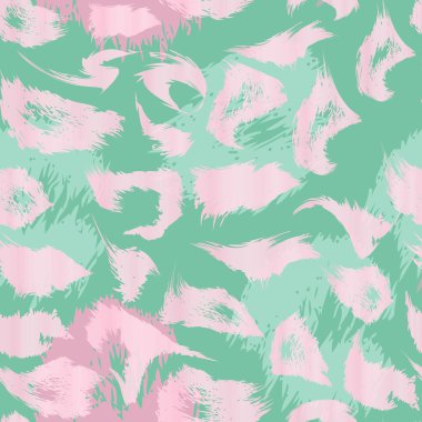 Leopar baskı desen. Sorunsuz vektör hayvan arka plan yinelenen