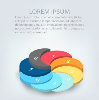 Yaratıcı soyut kavram arka plan. Infographic tasarım şablonu. İş kavramı. Resimde Eps 10 tasarımınız için vektör.