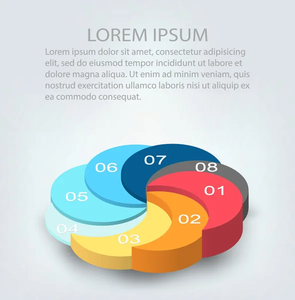 Resumo Concepção criativa de fundo. Modelo de design infográfico. Conceito de negócio. Ilustração vetorial EPS 10 para o seu design . — Vetor de Stock