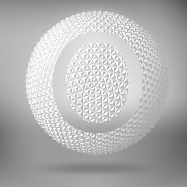 The letter O. Polygonal letter. Abstract Creative concept vector background. Vector Illustration eps 10 for your design.